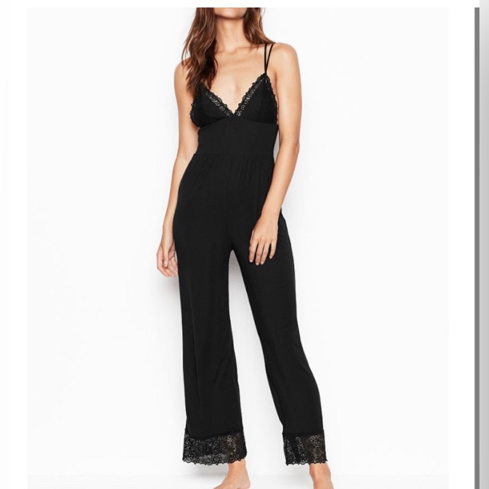 NWT Victoria’s Secret Black Jumpsuit, XS